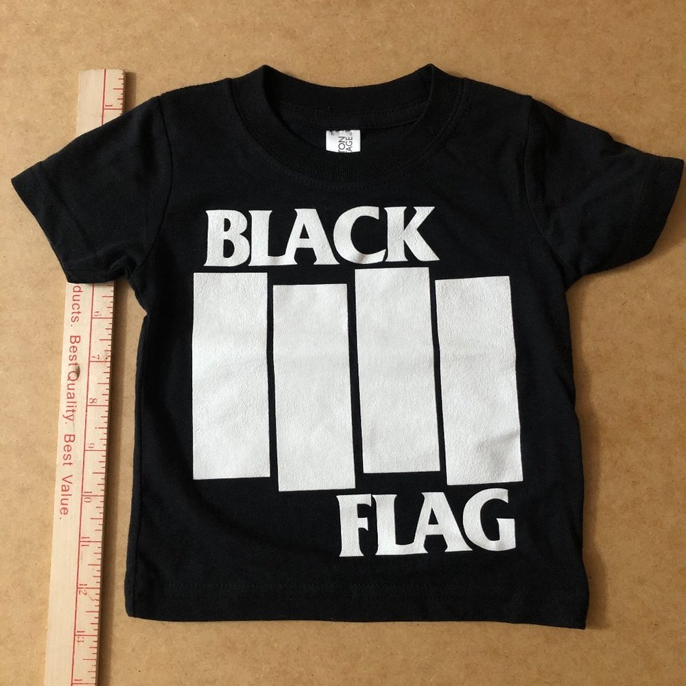 Punk rock band tee BLACK FLAG infant t-shirt 6-9mo